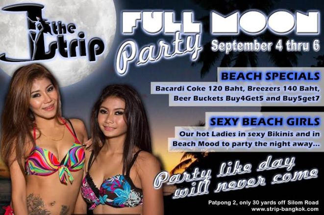 Full Moon Party At The Strip GoGo Bar FULL MOON PARTY THE STRIP1 - Full Moon Party At The Strip GoGo Bar