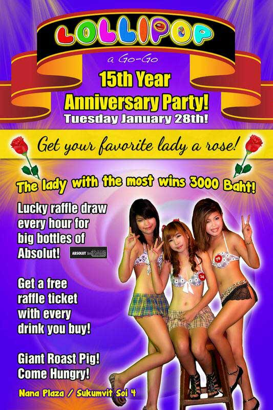 Lollipop GoGo Bar Celebrate 15th Anniversary In Nana Plaza Lollipop Anniversary Party Nana Plaza - Lollipop GoGo Bar Celebrate 15th Anniversary In Nana Plaza