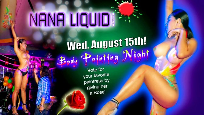 Erotic Body Painting At Nana Liquid Disco nana liquid aug15 - Erotic Body Painting At Nana Liquid Disco